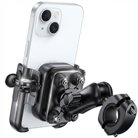 Support de téléphone pour moto en alliage d'aluminium Lamicall BCSP02 avec amortisseur de vibrations et fixation rapide 1s sur guidon – Vente en gros usine
