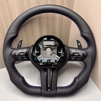 Volant sport en cuir personnalisé en forme de D M Performance pour F10 F20 F30 F32 F80 F82 M3 M4 M5 M6 E90 X5 X6