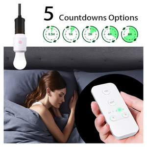 होम e26/e27 बल्ब सॉकेट rf433mhz 500w वाटरप्रूफ रिमोट कंट्रोल धारक स्विच 300ft रेंज और टाइमर के साथ स्विच - Product Image 3