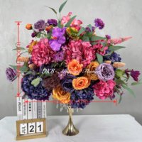 Décoration de mariage, fleurs, centre de table très demandé, boule de fleurs artificielles blanches de haute qualité