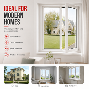 <span class=keywords><strong>Fenêtre</strong></span> composite en <span class=keywords><strong>PVC</strong></span> blanc en gros, <span class=keywords><strong>double</strong></span> <span class=keywords><strong>vitrage</strong></span>, à <span class=keywords><strong>battant</strong></span> et <span class=keywords><strong>oscillo</strong></span>-<span class=keywords><strong>battant</strong></span> avec volet roulant manuel en option - Product Image 4