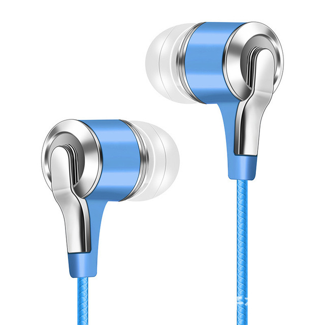 3.5mm Wired Earphones Bass Stereo Earbuds Sports Headphones with Mic Stereo Headset