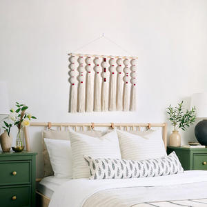 Nuevo diseño respetuoso con el medio ambiente cordón bola colgantes rame tapiz diseños hogar pared decoración para dormitorio sala de estar - Product Image 3