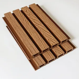 Plancher solide de terrasse en bois composite plastique 3D, plancher de terrasse extérieur plancher de terrasse en bois Wpc
