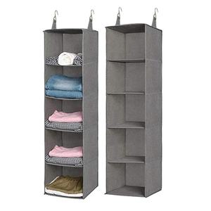 Hanging Closet Organizers and <b>Clothes</b> <b>Storage</b> Bags Collapsible Shelves for Camp Hanging Organizer for Shoes Toys - Product Image 1