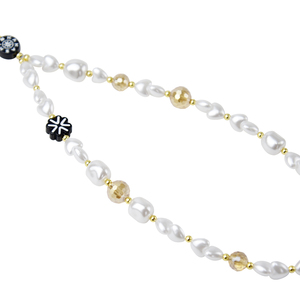 ATB bianco perla irregolare catena del telefono cellulare da <span class=keywords><strong>donna</strong></span> ciondolo con perline pendente corda Anti caduta catena per iPhone 17 Pro Max - Product Image 3