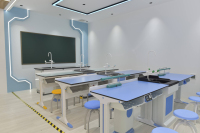 Ensemble de bureau et chaise de laboratoire scolaire de grande qualité avec structure métallique pour les ateliers des écoles et des hôpitaux-Design moderne