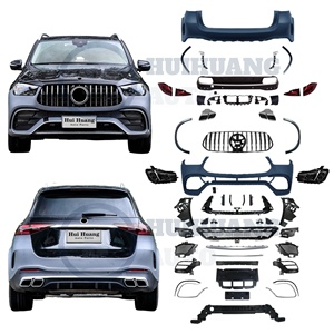 Kit de carrosserie de pare-chocs de voiture de bonne qualité pour <span class=keywords><strong>Mercedes</strong></span> Benz GLE Class W167 2020-2023 Mise à niveau vers le style 2025 GLE63 AMG - Product Image 1