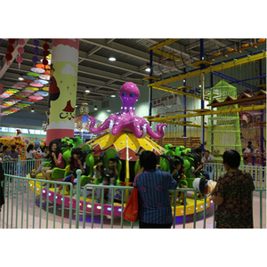 Suministro Directo de Fábrica China: Atracción de Parque de Diversiones Giratoria de Acero para Interiores y Exteriores, Manege Octopus Turntable Rides con Certificación CE - Product Image 5