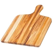 Tabla de Cortar Rectangular de Madera Maciza de Acacia, Ecológica, Pulida, de 2.0 cm de Grosor, Apta para Lavavajillas, Fácil de Limpiar, para Cortar Pizza, Pan - Product Image 2