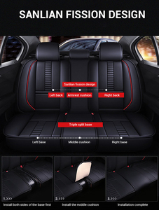 Popular Fashion Product 2024 Full Set Cloth Car Seat Covers Washable Seat Protector for SUV Sedan Van Mint - Product Image 4