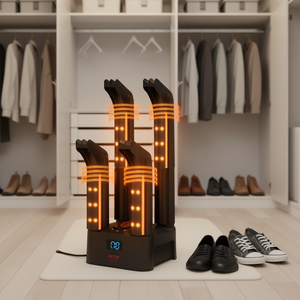 Secador de zapatos portátil Vevor de 4 tubos con soplador de calor y temporizador para botas y zapatos - Product Image 2