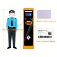 Borne de paiement intelligente pour parking Zhanjiang Steel avec interphone vocal et distributeur automatique de tickets pour système de stationnement automobile