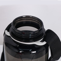Bouteille d'eau de sport personnalisée de grande capacité 1L avec corde, sans BPA, en PS, écologique, pour adultes, vente en gros