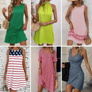 2025 Brand Used Clothes Women's Elegant Women's Casual Short Sleeved <b>Dresses</b> Women's Summer <b>Dresses</b> Clearance Random Shipment - Product Image 5