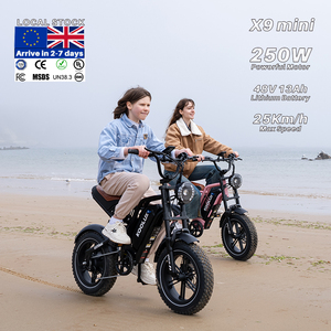 Bicicleta Eléctrica Plegable KOOLUX X9 Mini con Llantas Anchas, 48V 13Ah 250W 16x4.0, para Hombres y Mujeres, Ciudad, 80KM de Autonomía, Frenos de Disco, CE DOC, Stock UE, X9 MINI Ultra-Lon - Product Image 4