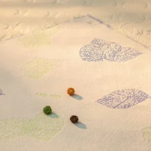 Tappezzeria in fibra di Aloe Vera Jacquard ticchettio maglia poliestere biancheria da letto tessuto materasso per coprimaterasso