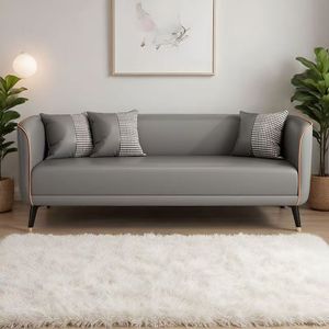 Sofá Pequeño Estilo Crema, Sofá Simple de 2 y 3 Plazas para Sala de Estar, Dormitorio, Hotel, Tienda de Ropa, Salón de Belleza y Salón de Recreo - Product Image 6