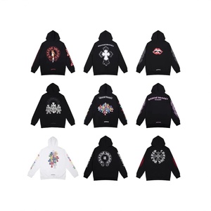 <span class=keywords><strong>Felpa</strong></span> in cotone con cappuccio e motivo a croce in stile cartoon, autunnale, con tasca, vestibilità regolare - Product Image 4