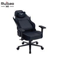 Chaise de jeu ergonomique Ruibao OEM&ODM avec support lombaire, accoudoirs réglables, hauteur réglable, inclinable et pivotante