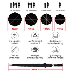 Impresión personalizada diseño moderno paraguas de golf 62 68 72 pulgadas a prueba de viento impermeable tamaño grande mercado promocional paraguas de golf personalizado Uv - Product Image 6