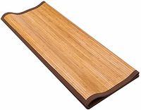 Tapis de sol en bambou naturel avec support antidérapant Tapis de sol intérieur enroulable pour chambre à coucher et salon