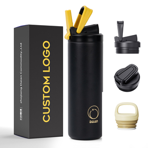 Thiết kế bằng sáng chế colourful 12oz/24oz/32oz thép không gỉ chân không cách nhiệt thăng hoa thể thao thủy nước chai với miệng rộng - Product Image 2