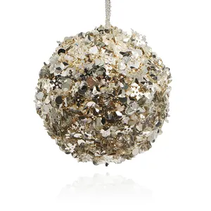 Free sample Silver Christmas Ornaments Glass Christmas Ball Ornaments for Xmas Tree for Holiday Wedding Xmas Party Decoration