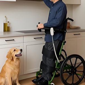 <span class=keywords><strong>Fauteuil</strong></span> <span class=keywords><strong>roulant</strong></span> <span class=keywords><strong>semi</strong></span>-électrique à dossier haut pour personnes à mobilité réduite, avec fonction de levage motorisée - Product Image 3