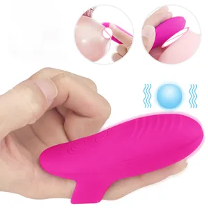 Mini vibrador vibratório de dedo para mulher, ponto g, clitóris, anal, brinquedo sexual, S-HANDE