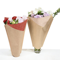 Bouquet de fleurs fraîches, fleurs colorées, décoration, fleurs en papier, manchon pour fleurs