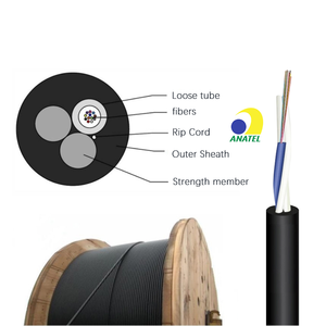 ASU Mini <span class=keywords><strong>ADSS</strong></span> 2 4 6 8 12 24 Core 2 Tubo suelto FRP Span 50 80 100M Cable de fibra óptica para exteriores aéreo - Product Image 5