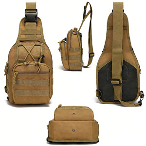 Bolsa Táctica de Pecho Resistente al Agua, Diseño Ergonómico, Multifuncional, Duradera, EDC MOLLE, Bolsa de Mensajero de Pecho para Misiones al Aire Libre - Product Image 3