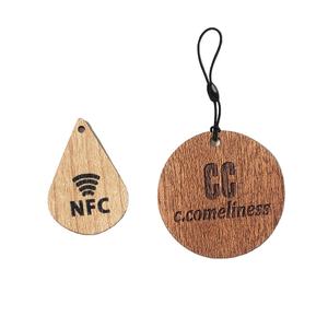 Personalizzato QR stampa di codici a barre nfc portachiavi in legno portachiavi hotel <span class=keywords><strong>tag</strong></span> - Product Image 1