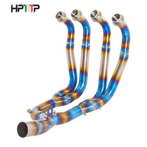 Tubo de enlace de escape delantero modificado para motocicleta de aleación de titanio de alto rendimiento para HONDA CB1000R 18-24 - Product Image 1