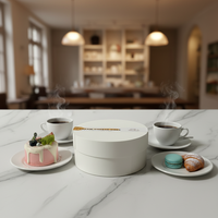 Boîte d'emballage personnalisée pour gâteau au fromage rond, boîte à dessert à emporter sur mesure