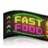 Film Layar Transparan Kontrol Cerdas OPSCO SK6812 RGBW Addressable Flexible Sign LED Screen App PC
