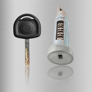 กระบอกกุญแจทรงกระบอก BK053D2 สำหรับรถยนต์ Buick Regal LaCrosse พร้อมกุญแจสตาร์ทและด้ามจับ สีดำ ทำจากพลาสติก ทองแดง และโลหะผสมสังกะสี - Product Image 1