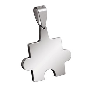 Ciondolo e Charm in Acciaio Fine 25x25mm - Product Image 1