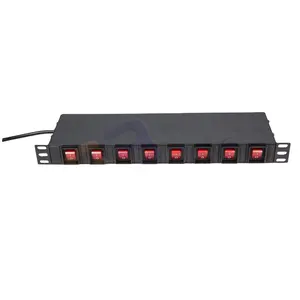 Bahan Aluminium 19 Inci, 6 Cara IEC C13 PDU