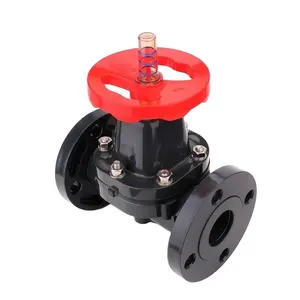 Factory Direct High Temperature And Corrosion Resistant PPH UPVC CPVC Plastic Flange Diaphragm Valve DN15-DN100