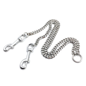 Набор двойных поводков для собак из нержавеющей стали класса люкс, прочный, с защитой от спутывания, для выгула двух собак - Product Image 5