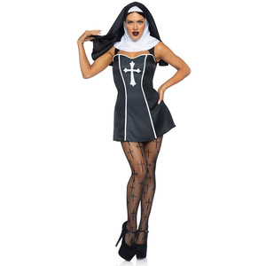 M-XL <span class=keywords><strong>2022</strong></span> <span class=keywords><strong>nouveau</strong></span> Costume d'<span class=keywords><strong>halloween</strong></span> Costume de nonne mascarade balle Performance Costume Cosplay nonne - Product Image 4