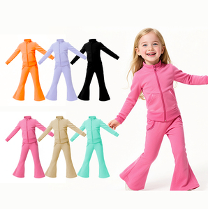 Vêtements <span class=keywords><strong>de</strong></span> yoga d'été pour filles Weiwei, tenues <span class=keywords><strong>de</strong></span> yoga pour enfants, ensembles d'été pour enfants, vêtements <span class=keywords><strong>de</strong></span> <span class=keywords><strong>sport</strong></span> à manches courtes, faible MOQ - Product Image 1