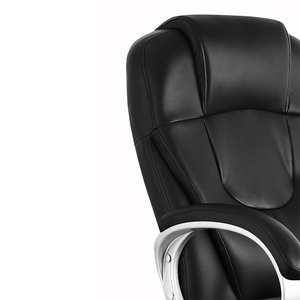 Fauteuil de bureau moderne 2026 en maille PU à dossier haut, pivotant, de luxe, pour dirigeant, en similicuir - Product Image 3