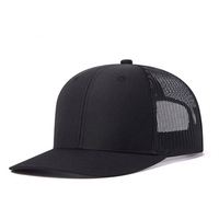 Gorras deportivas lisas en blanco ajustables con logotipo personalizado, gorra de béisbol Snapback de color sólido de 6 paneles, gorra de camionero de malla de verano