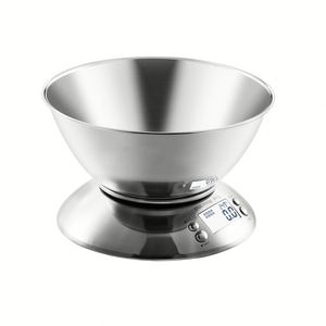 Báscula de Cocina Digital Multifunción Camry, de Acero Inoxidable, con Tapa y Recipiente Grande, Capacidad de 5 kg, Funciona con Batería - Product Image 1