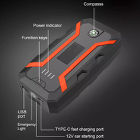 Batterie Portable 12V 1500a pour téléphones portables, tablette, cavalier automatique, batterie de moteur, voiture d'urgence