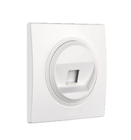 Phidias U5 - Enchufe de Datos para Ordenador de un Solo Puerto, Estándar Europeo, RJ45 CAT6, Montaje en Pared, 250 V de Voltaje Máximo, 10 A de Corriente Máxima