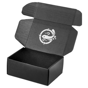 Custom Print Logo Small Pink White Brown Black Gift Cardboard Shipping Mailing Paper Packaging Box Corrugated Box For Jewelry